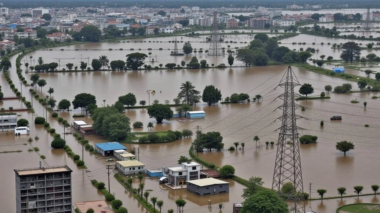 विजयवाड़ा में तीस वर्षों की सर्वाधिक वर्षा दर्ज: रिकार्ड बारिश ने बदला मौसम